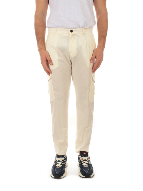 Michael Coal MC-BLAKE pantalone cargo da uomo panna