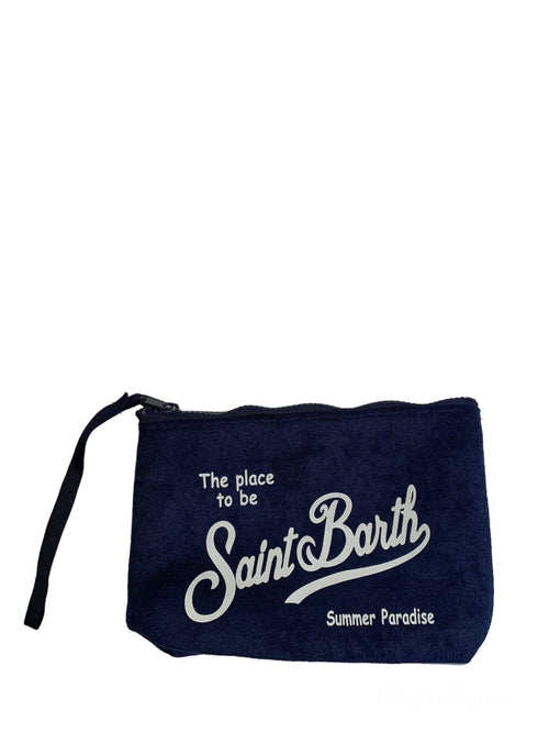 Mc2 Saint Barth ALINE SPONGE pochette in spugna unisex blu
