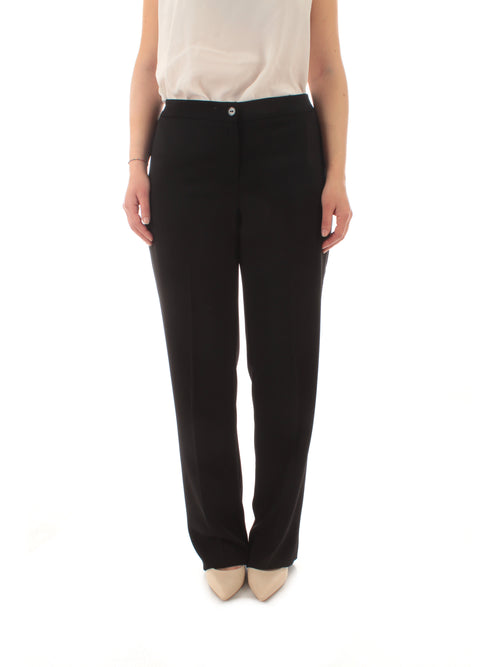 Persona By Marina Rinaldi RACHELE pantaloni in fluido stretch da donna nero