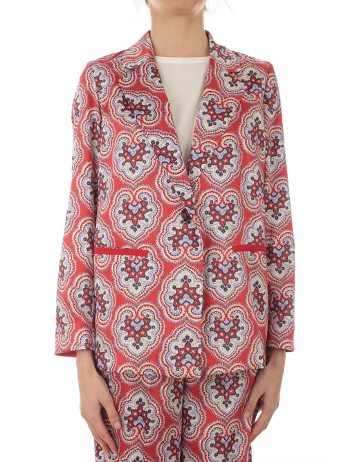 Emme Marella SAMPANG blazer a fantasia da dona rosso