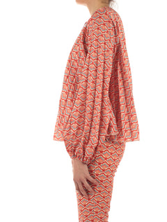 Archivio 12 casacca plissé da donna arancio
