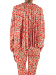 Archivio 12 casacca plissé da donna arancio