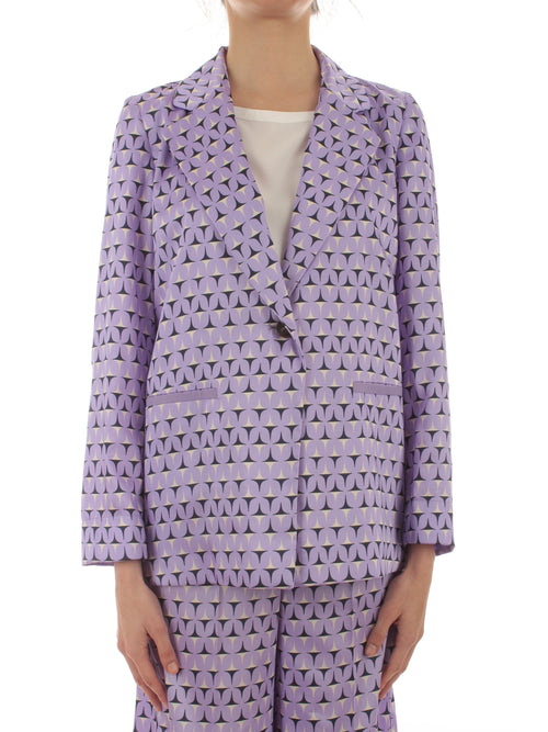 Emme Marella SAMPANG blazer a fantasia da dona lilla