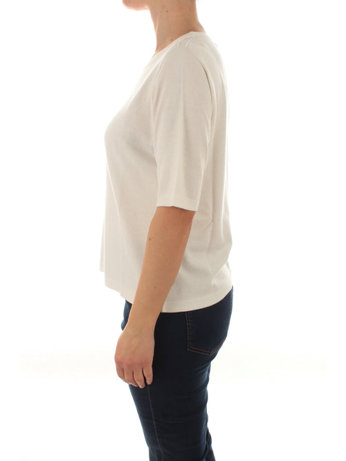 Persona By Marina Rinaldi AVORIO maglia da donna bianco seta