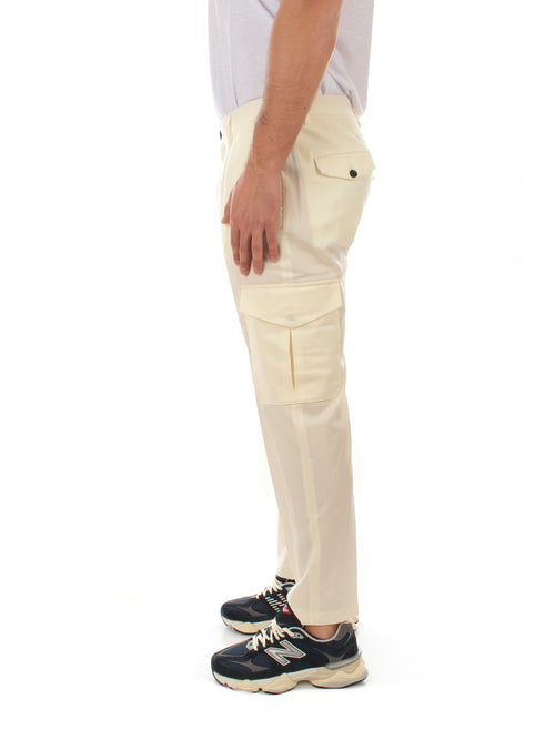 Michael Coal MC-BLAKE pantalone cargo da uomo panna