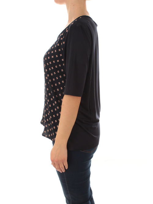 Persona By Marina Rinaldi VAMP T-shirt da donna blu navy