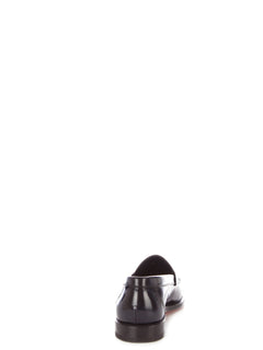 Santoni Penny scarpa mocassino classico da uomo blu, MCQU13207LC5SNOVN01