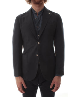 Luigi Bianchi Mantova giacca monopetto da uomo blu,2887 15841