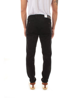 Re-Hash MUCHA-ECO pantalone chinos da uomo nero,P249 2290N