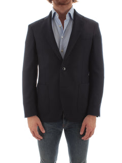 Luigi Bianchi Mantova giacca monopetto da uomo blu,2175 12063
