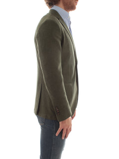 Luigi Bianchi Mantova giacca monopetto da uomo verde,2887 15177
