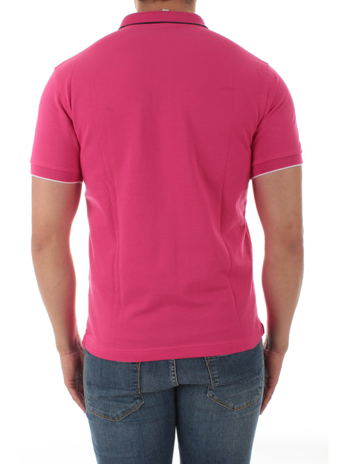 Sun 68 POLO SMALL STRIPES ON COLLAR da uomo fuxia,A32110