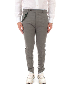 Berwich MORELLO pantalone con cinta da uomo grey,FA1755X