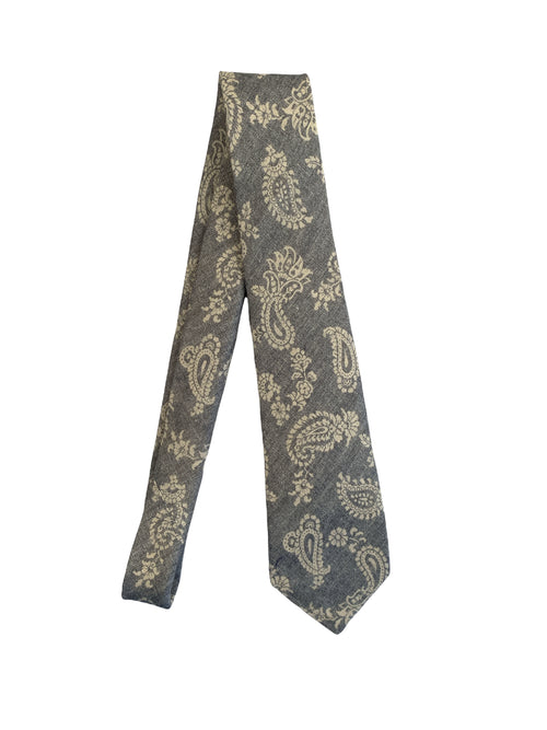 Kiton cravatta sette pieghe da uomo grigio,UCRVKRC01H9001001