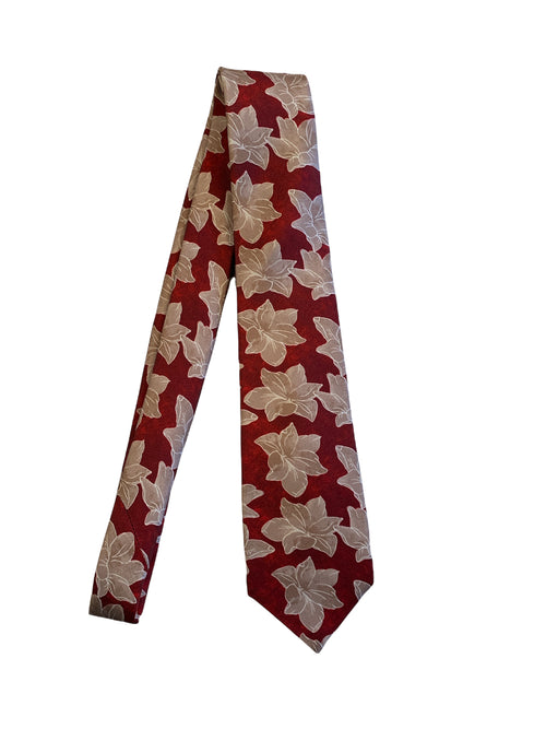 Kiton cravatta sette pieghe da uomo rosso,UCRVKRC01H8505000
