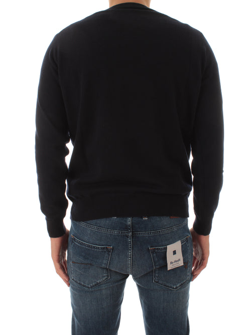 Kangra maglia in puro cashmere blu da uomo,5003 01