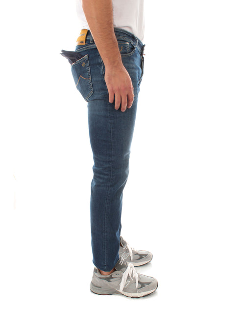 Jacob Cohen NICK jeans slim fit limited edition blu denim da uomo,UQL0630S3619084D