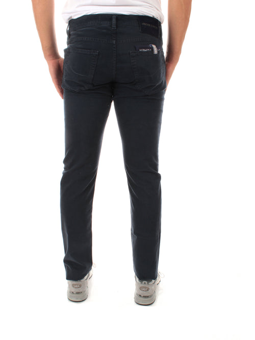 Jacob Cohen Nick Slim jeans in cotone stretch da uomo blu medio, U Q E06 36 S 3651