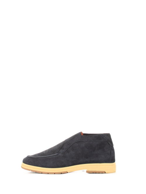 Andrea Ventura polacchine in suede blu da uomo,DISTER DENIM