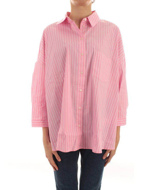 Emme Marella ADRIANA camicia over da donna rosa rigato