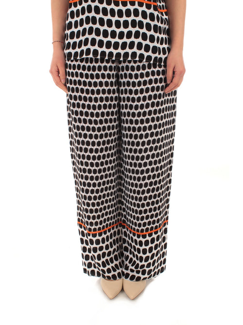 Persona By Marina Rinaldi REDINE pantaloni da donna bianco/nero/papaya