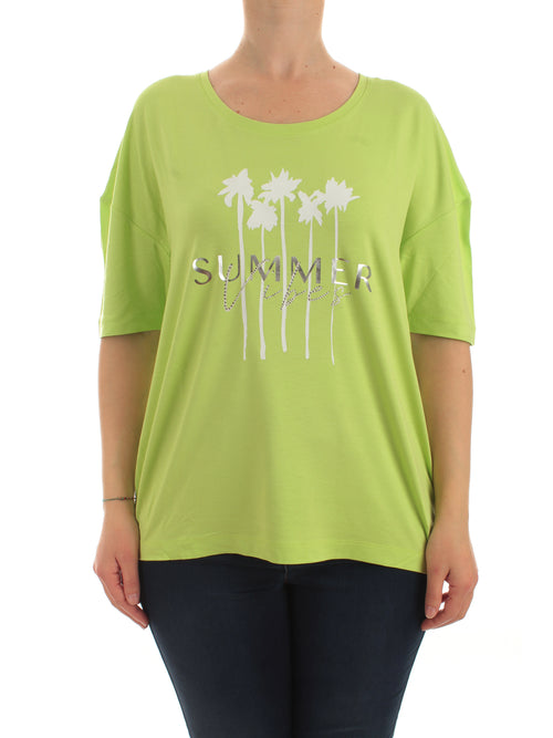 Persona By Marina Rinaldi VALIDO T-shirt in jersey da donna verde