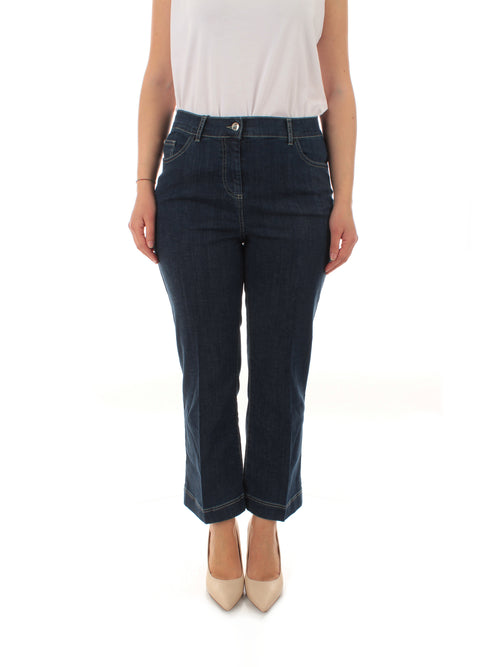 Persona By Marina Rinaldi Ilare jeans cropped da donna blu