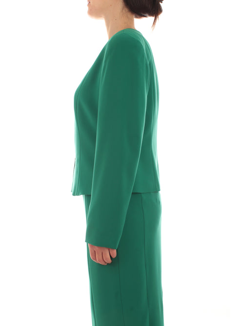 Persona By Marina Rinaldi CINA giacca in fluido stretch da donna giada scuro
