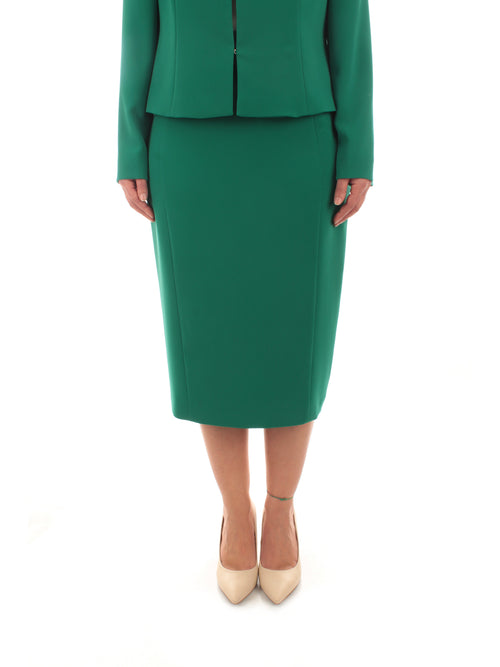 Persona By Marina Rinaldi CECILIA gonna tubino da donna giada scuro