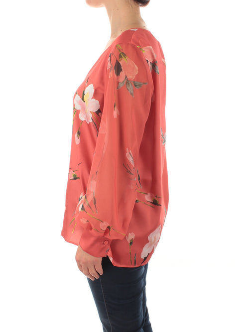 Persona By Marina Rinaldi FILO casacca blusa in twill di georgette multicolore