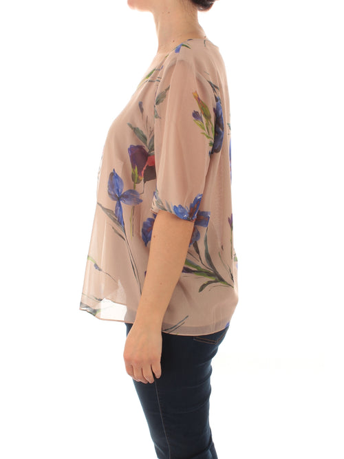Persona By Marina Rinaldi BAR top in georgette da donna multicolore