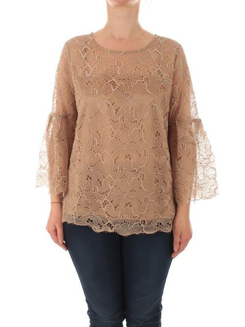 Persona By Marina Rinaldi FLORIANA blusa in pizzo da donna skin
