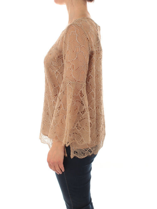 Persona By Marina Rinaldi FLORIANA blusa in pizzo da donna skin