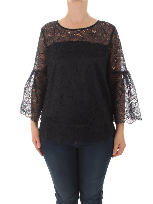 Persona By Marina Rinaldi FLORIANA blusa in pizzo da donna blu