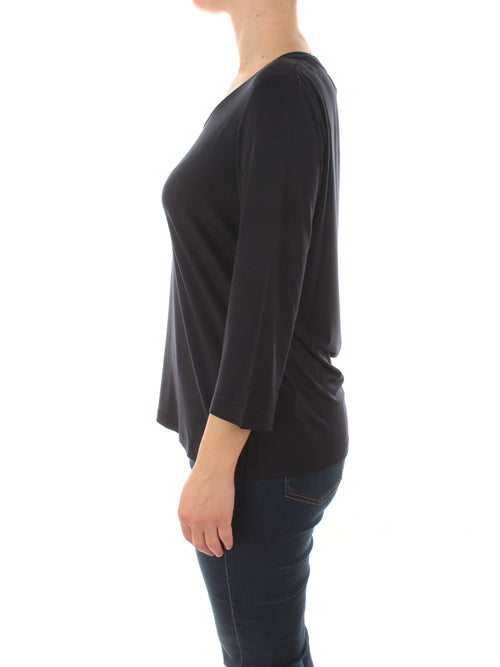 Persona By Marina Rinaldi VANNA T-shirt in jersey da donna blu navy