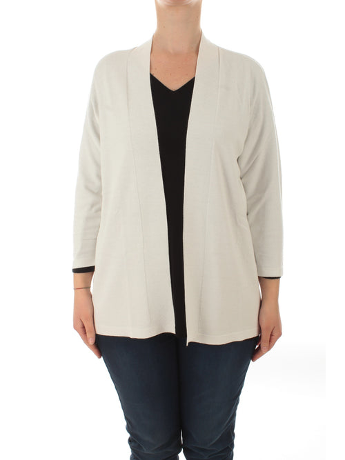 Persona By Marina MENTA cardigan da donna bianco seta