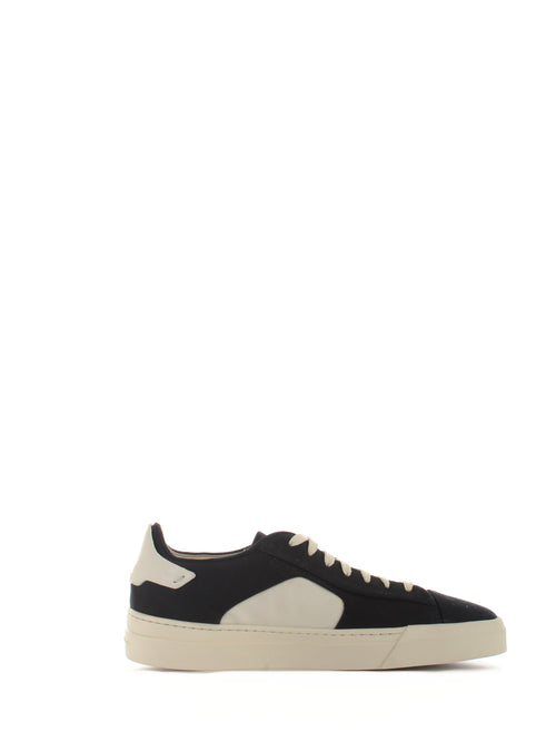 Santoni sneaker in nabuk da uomo blu