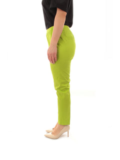Gaia Life pantaloni in cotone da donna verde acido