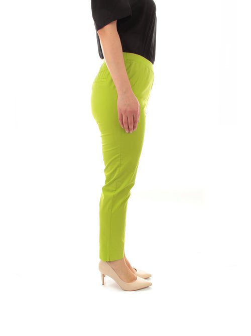 Gaia Life pantaloni in cotone da donna verde acido