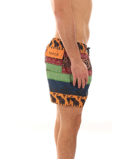 Tooco Beachwear MOWGLY boxer mare a fantasia da uomo multicolore