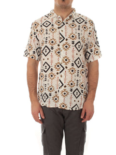 Tooco Beachwear camicia stampata UXMAL da uomo multicolore