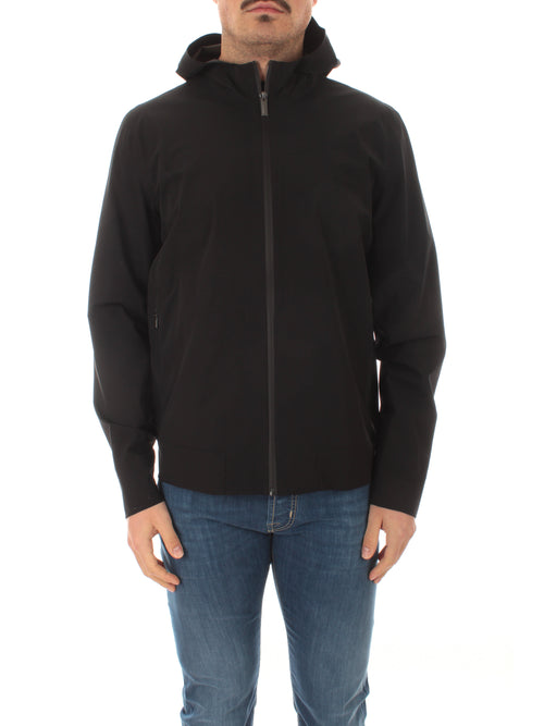 RRD-Roberto Ricci Designs giacca FLEECE SUMMER URBAN ZIP HOOD da uomo nero