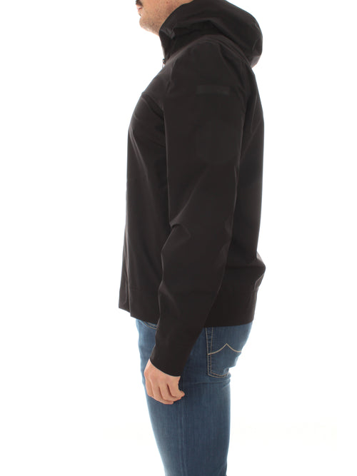RRD-Roberto Ricci Designs giacca FLEECE SUMMER URBAN ZIP HOOD da uomo nero