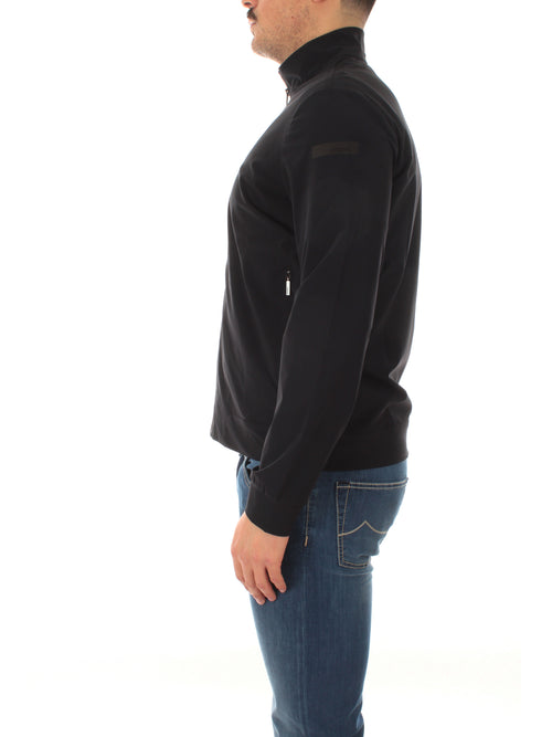 RRD-Roberto Ricci Designs felpa FLEECE SUMMER FULL ZIP da uomo blue black