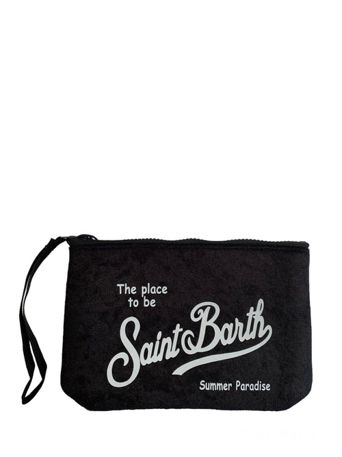 Mc2 Saint Barth ALINE SPONGE pochette in spugna unisex black