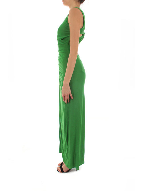 Annarita N abito lurex da donna green