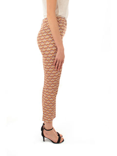 Archivio 12 pantalone a fantasia da donna beige
