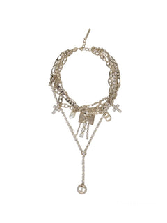 Twinset collana multifilo con pendenti da donna giallo oro