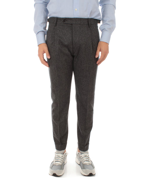 Berwich Retro Merino Wool Herringbone da uomo grey
