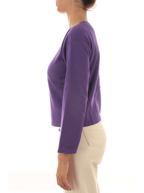 IBlues Feltre maglia con scollo a barca viola da donna